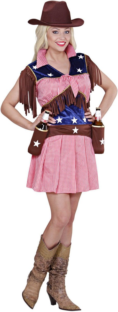 Cowboy & Cowgirl Kostuum | Western Rodeo Cowgirl | Vrouw | Medium | Carnaval kostuum | Verkleedkleding